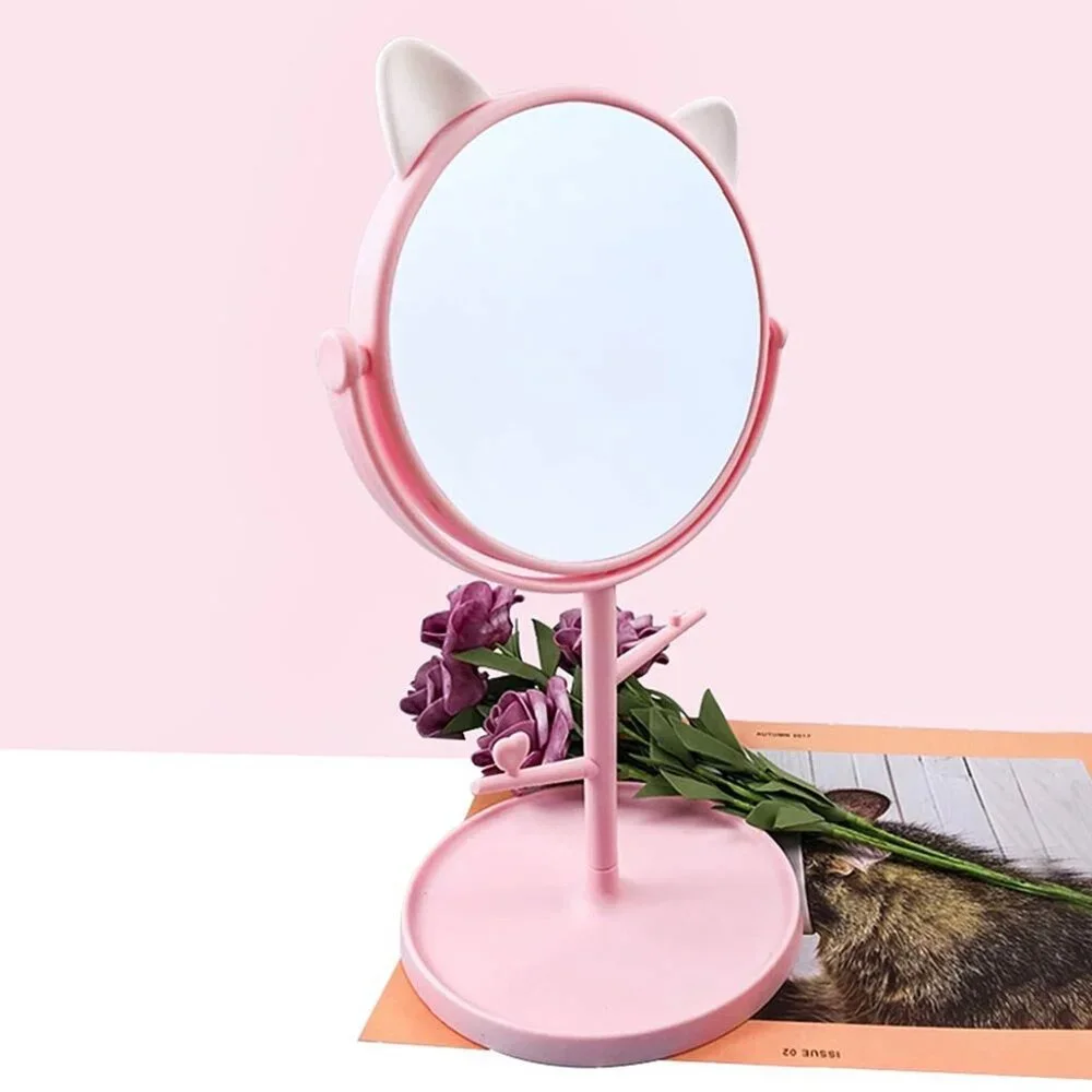 Standing Desk & Vanity Mirror Cute Cat Ears pink ADORABLE NEW!!